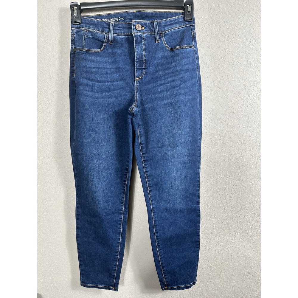 Talbots Flawless Women's Size 4 High Waist Jegging  Crop Stretch Jeans Denim